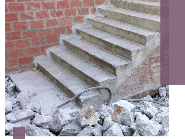 Демонтаж бетонных лестниц в Советской Гавани: быстро и безопасно