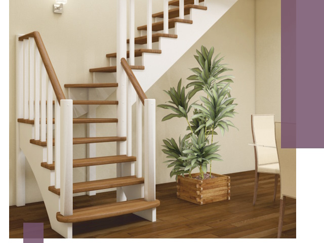 Г-образные лестницы под ключ в Советской Гавани — изготовление и монтаж