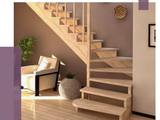 Изготовление Г-образных лестниц в Советской Гавани от 19220 руб. 