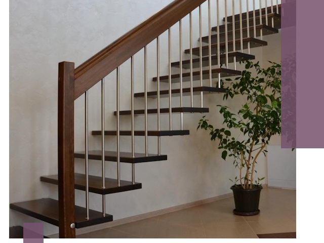 Лестницы на больцах под ключ в Советской Гавани – изготовление и монтаж