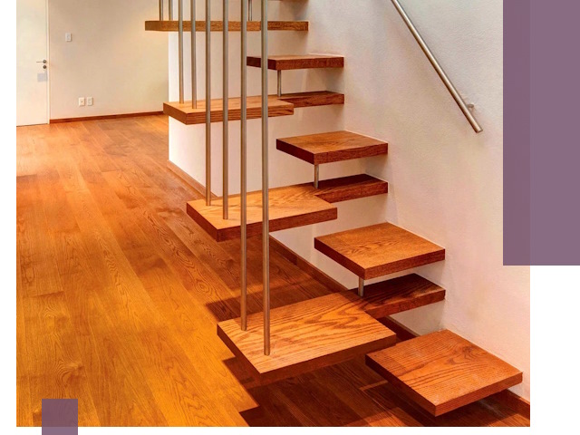 Лестницы «гусиный шаг» на заказ в Советской Гавани для узких пространств