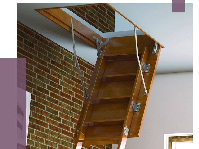 Установка чердачной лестницы в Советской Гавани от 7948 руб. | ПРОЛЁТ-Свс