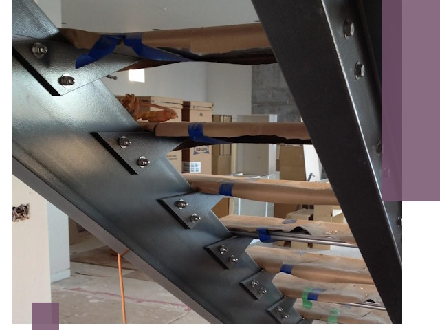 Усиление лестничных конструкций и усиление опор в Советской Гавани