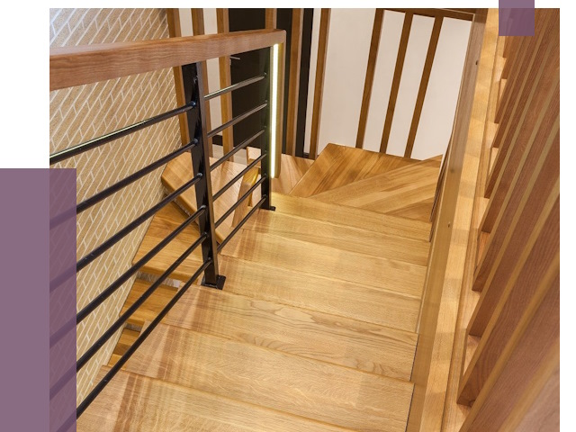 Лестницы из ясеня в Советской Гавани под ключ от 10181 руб. 