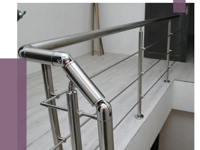 Перила из нержавеющей стали в Советской Гавани от 9142 руб. под ключ | ПРОЛЁТ-Свс