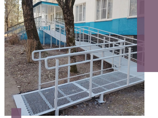 Пандусы под ключ в Советской Гавани: изготовление, монтаж и демонтаж