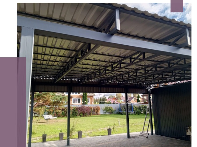 Монтаж навесов в Советской Гавани от 7480 руб. — установка навеса | ПРОЛЁТ-Свс