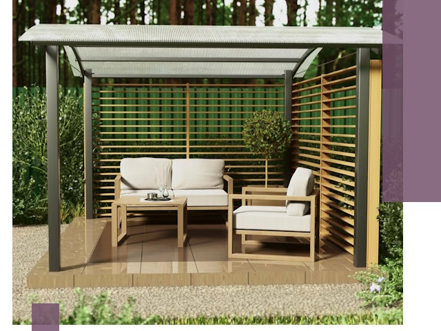 Навесы для дачи в Советской Гавани: изготовление, монтаж и демонтаж