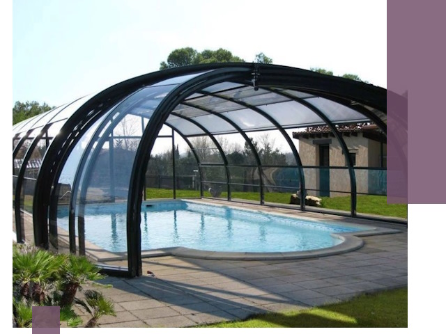 Навесы для бассейна в Советской Гавани: изготовление и монтаж под ключ