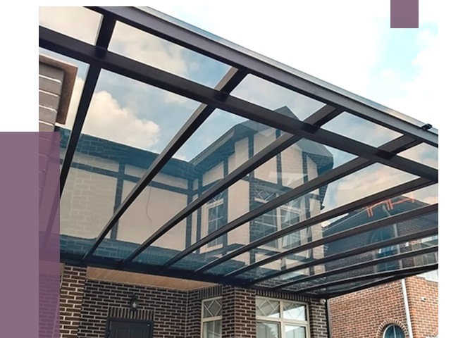 Навесы из поликарбоната в Советской Гавани от 8748 руб. под ключ — ПРОЛЁТ-Свс