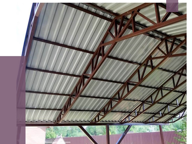 Навесы из профнастила в Советской Гавани от 7480 руб. | ПРОЛЁТ-Свс