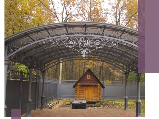 Кованые навесы премиум-класса под заказ в Советской Гавани