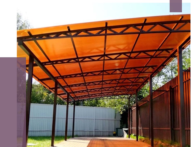 Односкатные навесы под ключ в Советской Гавани от 13350 руб. 