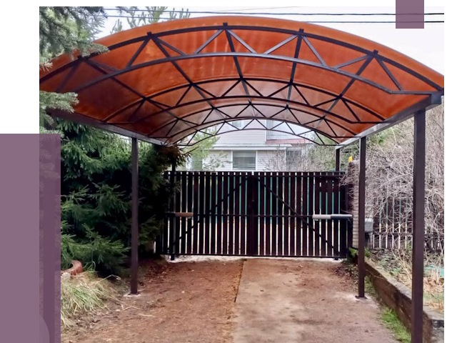 Арочные навесы в Советской Гавани от 12934 руб. — изготовление и монтаж | ПРОЛЁТ-Свс