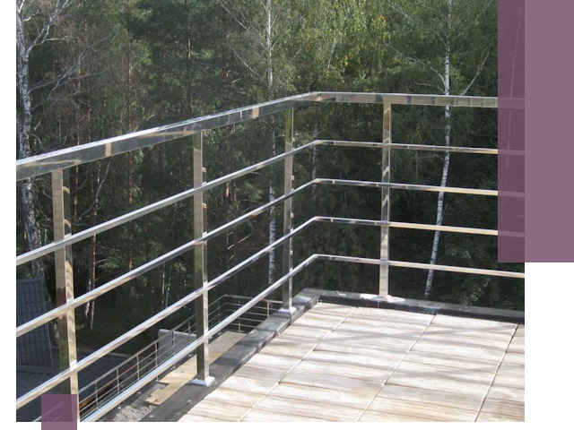 Парапеты из нержавеющей стали в Советской Гавани — изготовление и монтаж