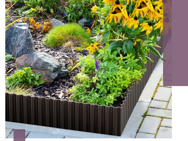 Металлические бордюры для клумб в Советской Гавани — производство и монтаж