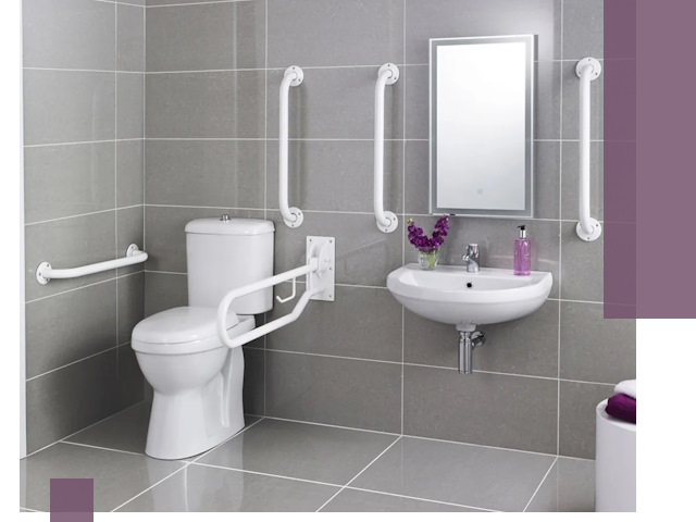 Поручни для санузлов в Советской Гавани: установка, ремонт и монтаж